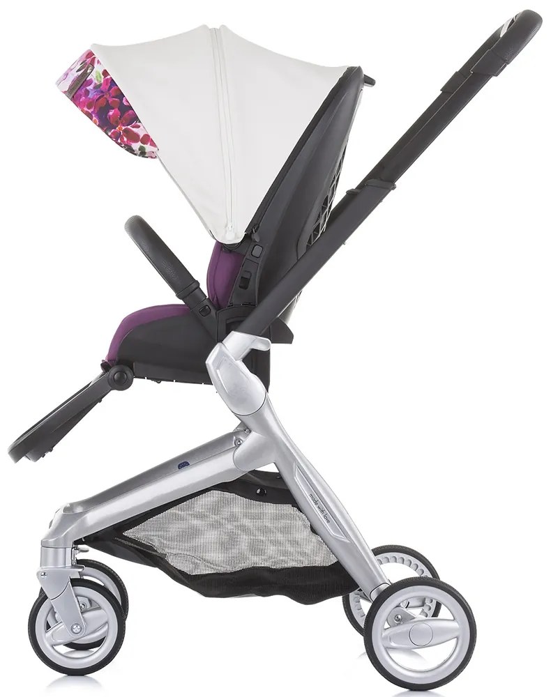 Carucior Chipolino Emotion 3 in 1 white flowers