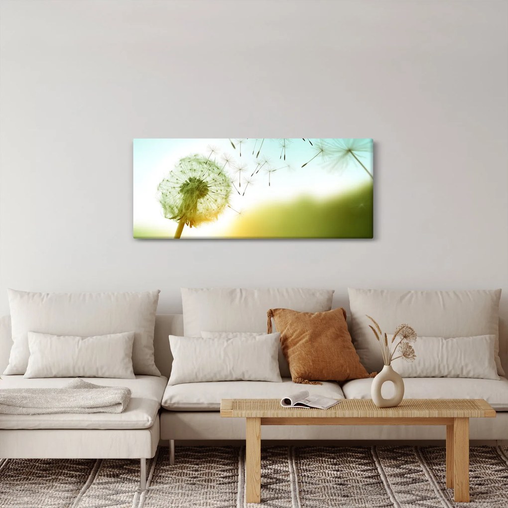 Tablou - Păpădia în vânt (120x50 cm)