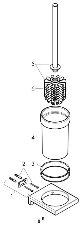 Portperie, Hansgrohe, AddStoris, negru mat