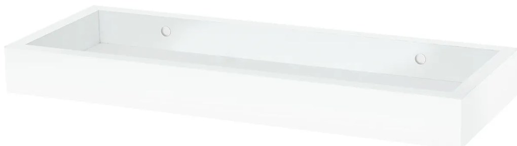 Etajeră de perete P-010, alb mat, 40 cm
