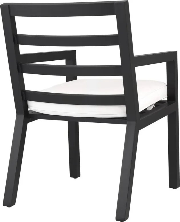 Scaun de interior/ exterior elegant design LUX Delta, negru 115003 HZ