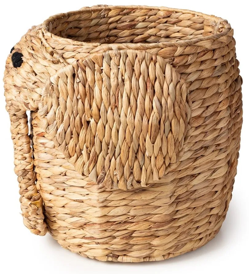 Coș de jucării pentru copii în culoare naturală din zambilă de apă ø 30x35 cm Elephant – Compactor