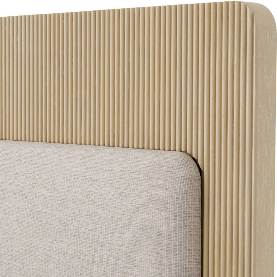 Pat dublu design LUX Dimitrios 180x210cm, stejar albit