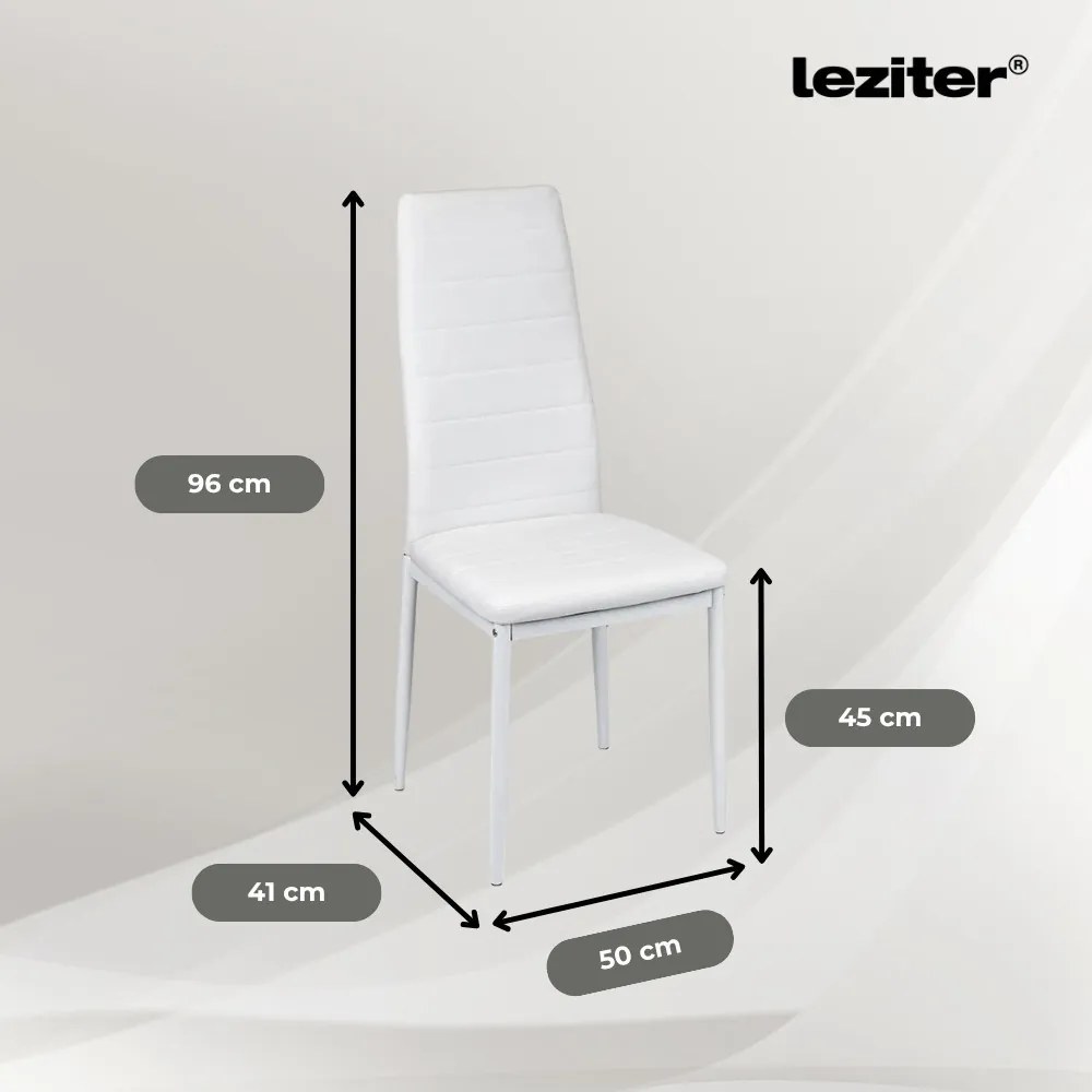 Liana 4+1 set de sufragerie alb