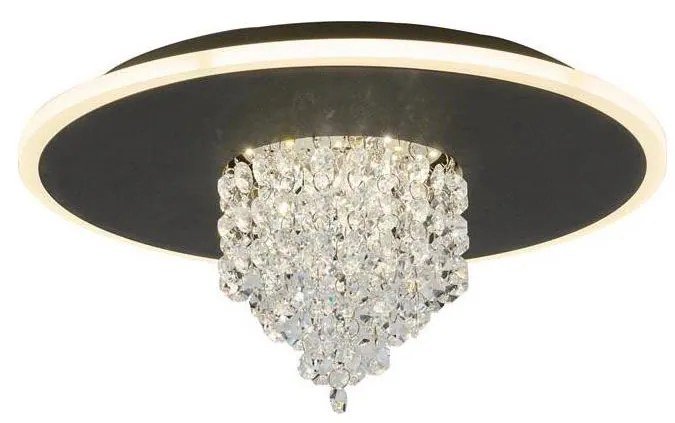 Searchlight 21126-32BK - Plafonieră LED dimerizabilă DELUGE 20W/230V Ø 31,5 cm negru