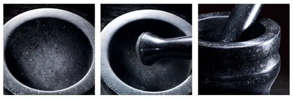 Cole&Mason - Pistil granit cu pistil, pr. 18 cm, granit negru