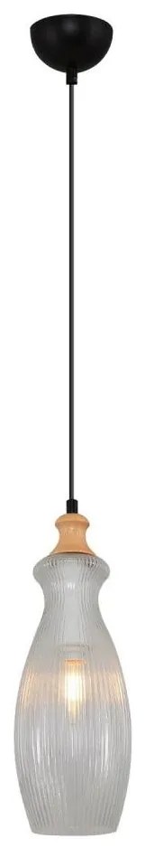 Lustră BOTTLE pe cablu 1xE14/4W/230V, transparentă