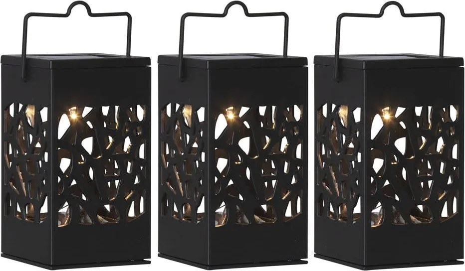Set de 3 felinare solare cu LED-uri suspendate Star Trading Izola, înălțime 11 cm