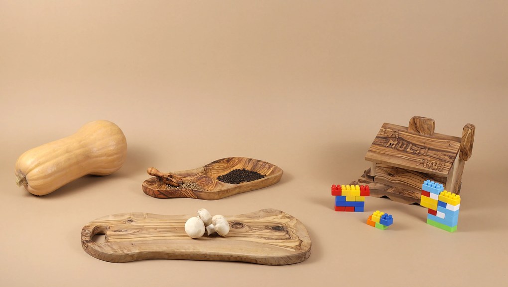 Tocător Toscana din lemn de măslin 40 cm