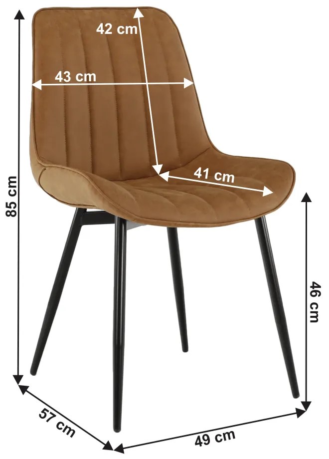 Scaun de sufragerie Halana (maro). Promo -6%. 1016260