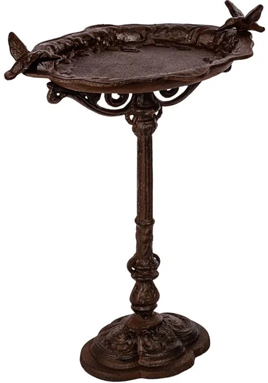 STILISTA Baie pentru păsări din fontă, 45 x 35 cm, maro anti