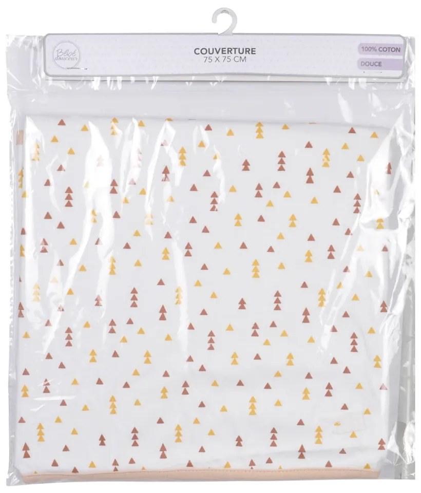 Pătură pentru copii albă din bumbac 75x75 cm Forest – Bébé Douceur