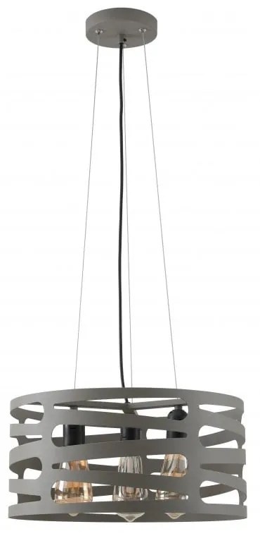 Lustră gri cu abajur din metal Marisa – GTV