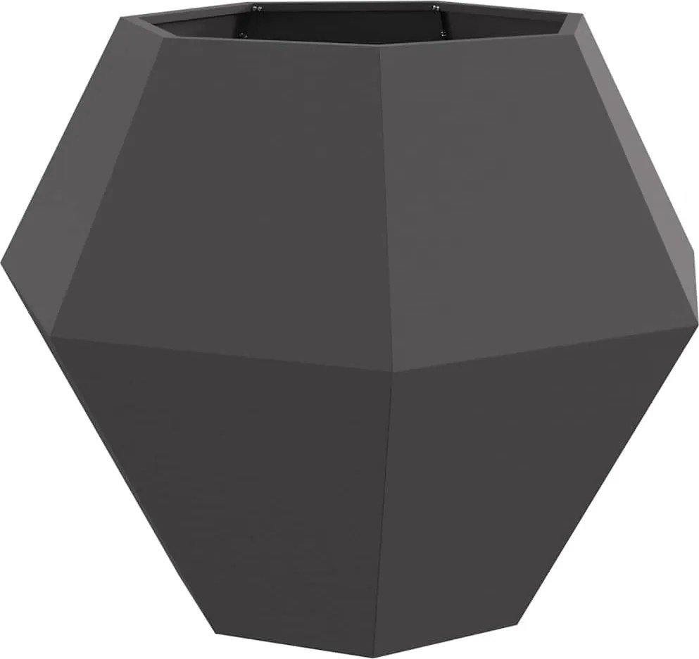 vidaXL Jardinieră Negru 100 x 100 x 80 cm Oțel