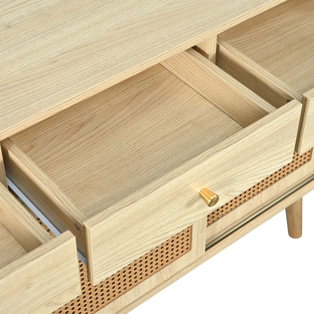 Comodă din ratan, Culoare naturală | Aosom Romania