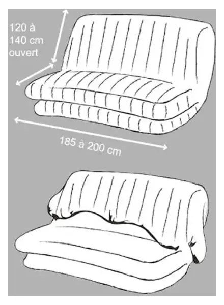 Husă maro elastică pentru canapea cu 3 locuri Essentiel – douceur d'intérieur