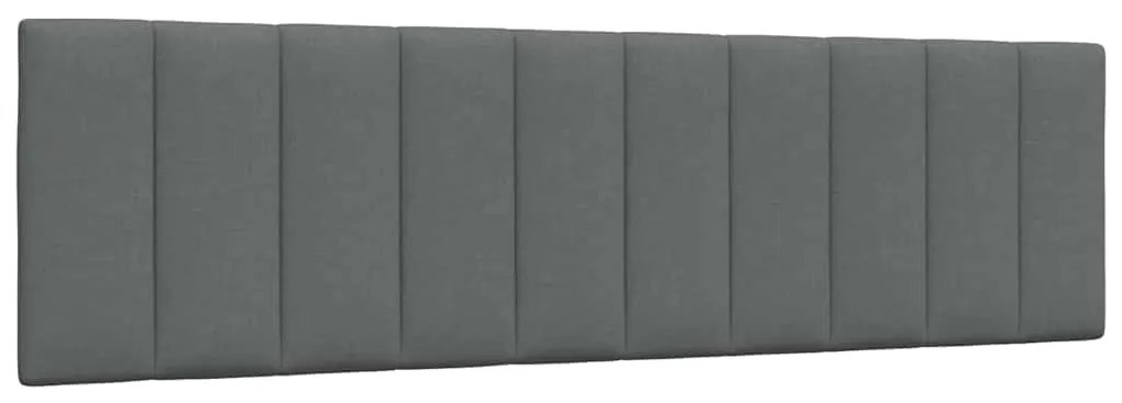 vidaXL Pernă pentru tăblie de pat, gri închis, 180 cm, material textil