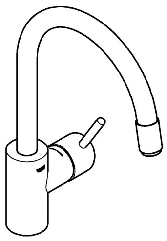 GROHE 32663003 - Baterie pentru chiuvetă CONCETTO 360 mm crom lucios