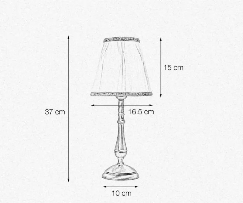 Veioza, Lampa de masa cu abajur elegant Classic