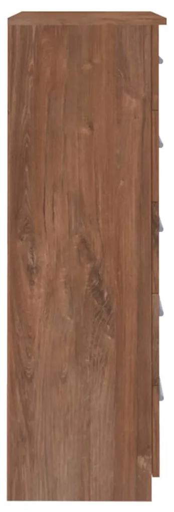 Comoda cu sertare, stejar maro, 71x35x108 cm, PAL Stejar brun