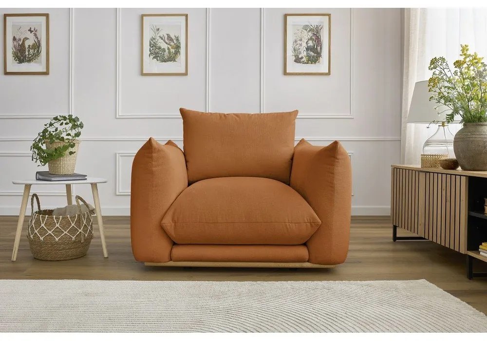 Fotoliu portocaliu Ernest – Bobochic Paris