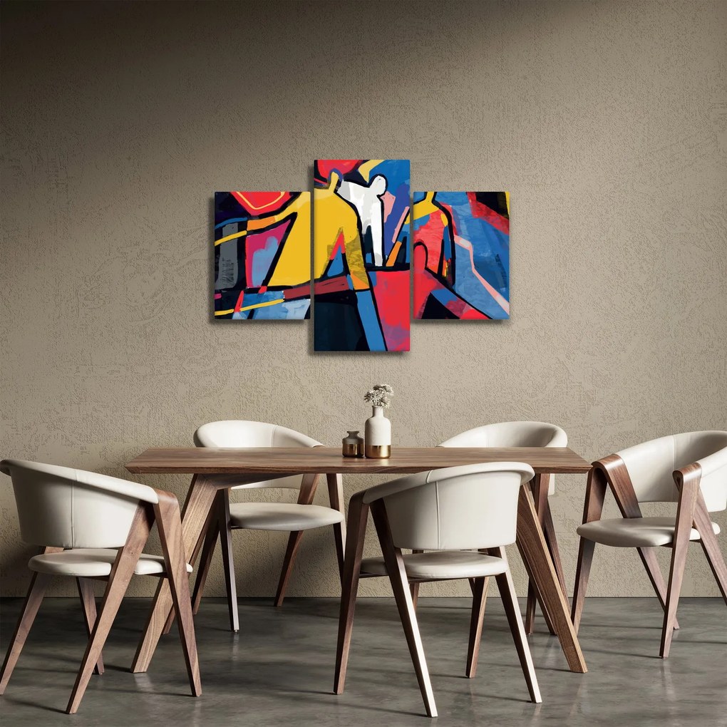 Tablou - Abstract bărbați (90x60 cm)