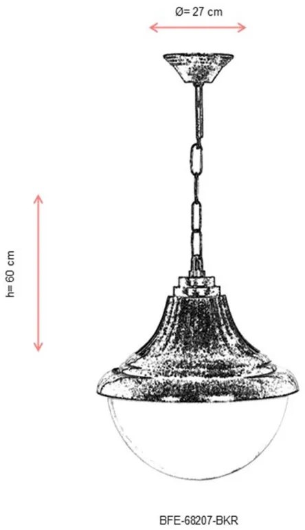 Lustra de exterior BFE-68207-BKR Maro