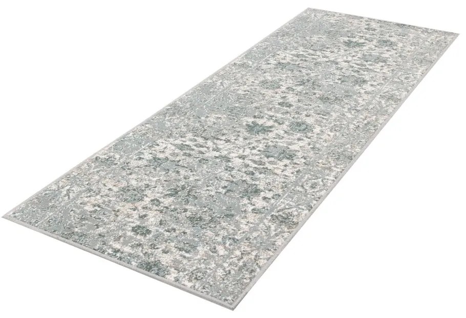 Covor tip traversă albastru prăfuit 80x250 cm Sensi Tris – FD