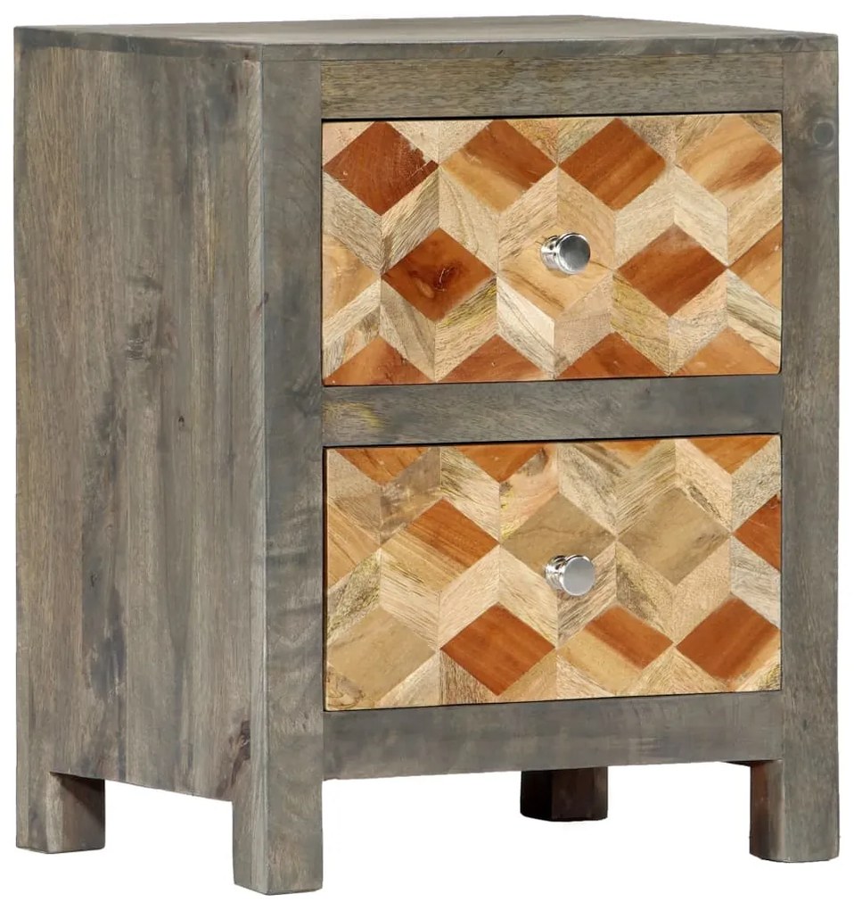 vidaXL Noptieră, 40 x 30 x 50 cm, lemn masiv de mango