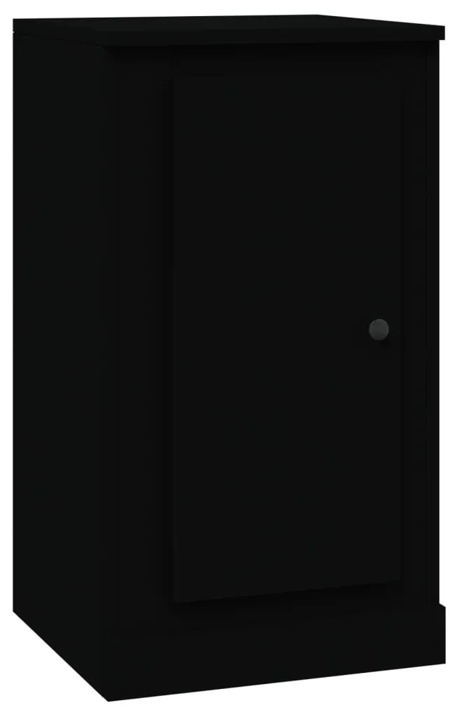 816202 vidaXL Servantă, negru, 37,5x35,5x67,5 cm, lemn prelucrat