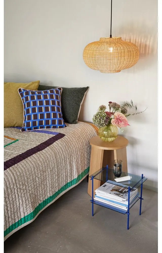 Măsuță auxiliară cu blat din sticlă Niche – Hübsch