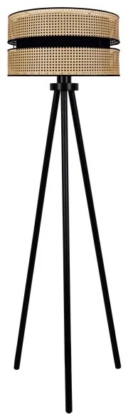 Lampadar Duolla DUO 1xE27/15W/230V d. 40 cm ratan/negru
