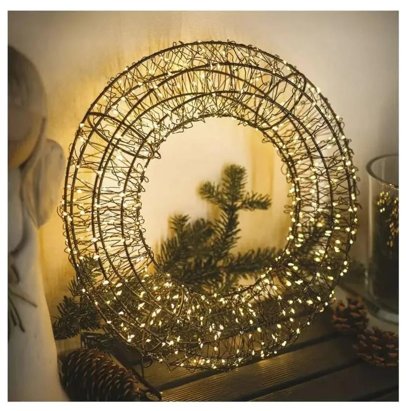 Decorațiune LED de Crăciun, 480 LED, 230 V, diametru 38 cm