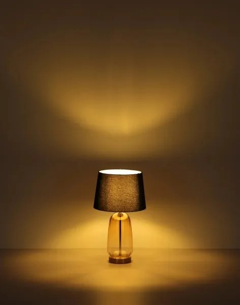Globo 24142S - Lampă de masă CLASSY 1xE27/40W/230V negru/maro