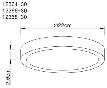 Plafonieră LED Globo 12368-30 LUCENA LED/28W/230V
