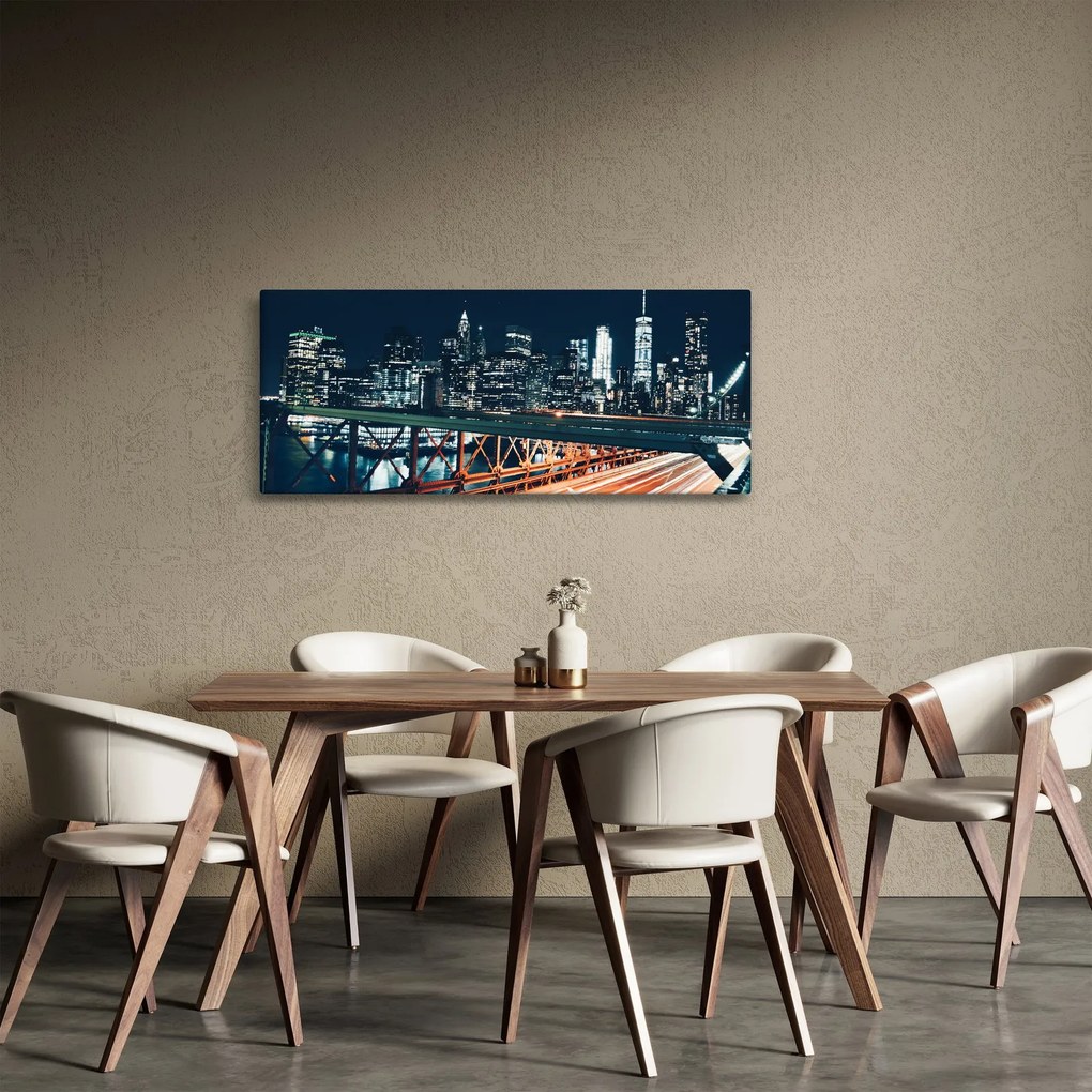 Tablou - Oraș de noapte (120x50 cm)