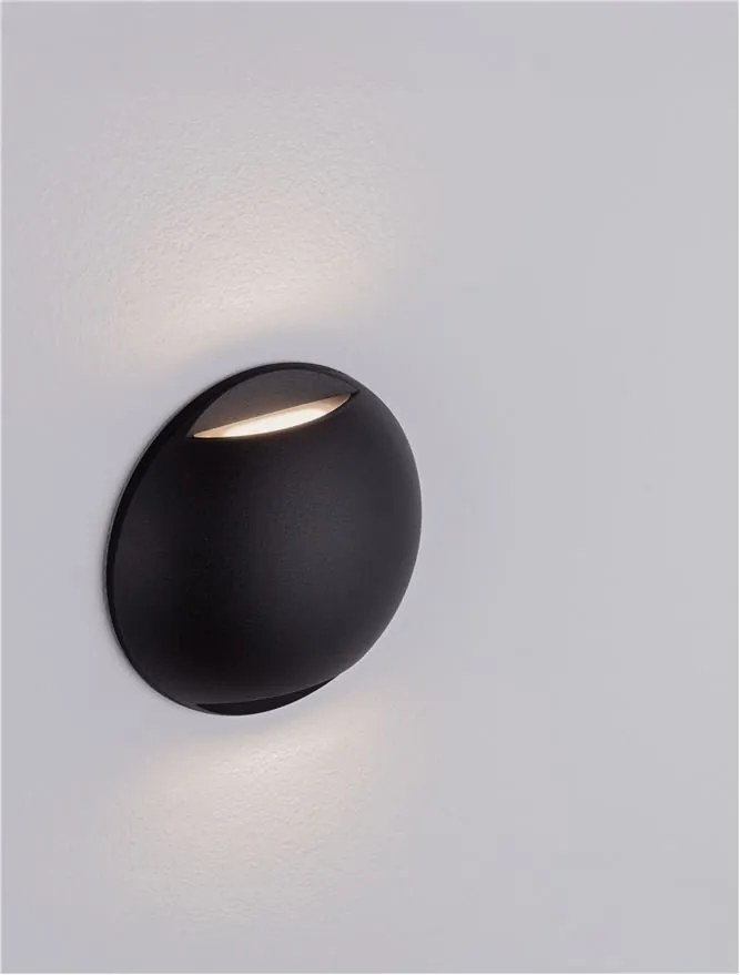 Aplica exterior cu iluminat sus si jos LED IP65 PASSO negru