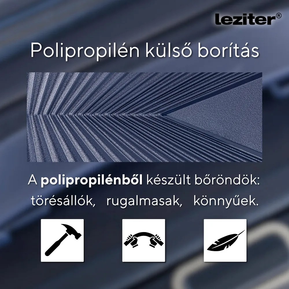 TraveLux Endure IV gurulós bőrönd szett kék