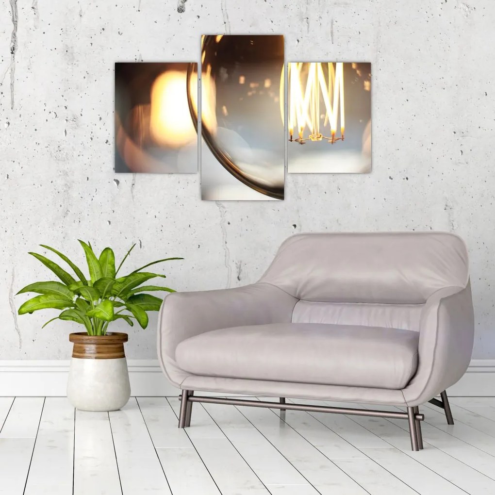 Tablou cu becul aprins (90x60 cm)