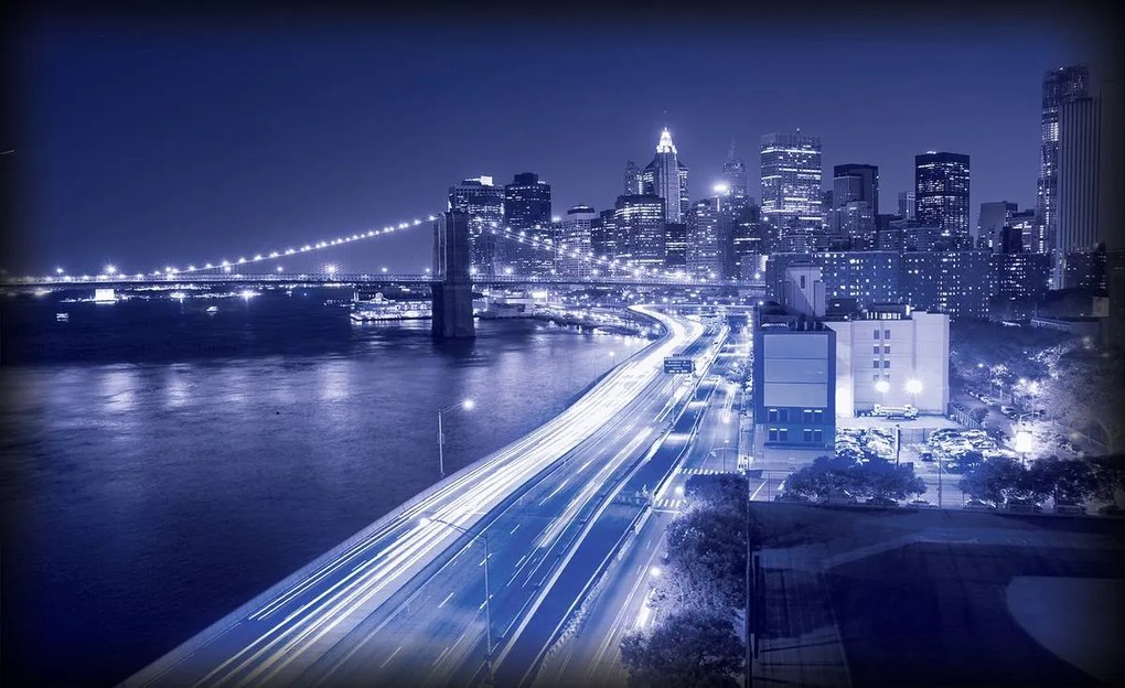 Fototapet - New York Brooklyn Bridge City (254x184 cm)
