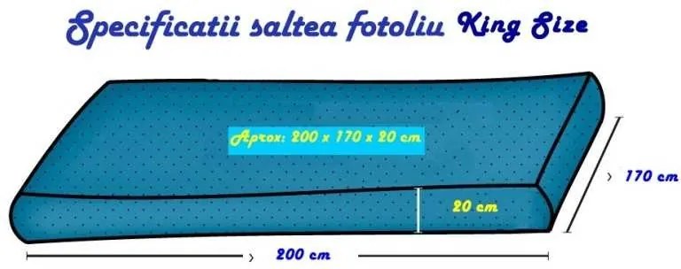 Fotoliu King Size, Material Textil - Mussica