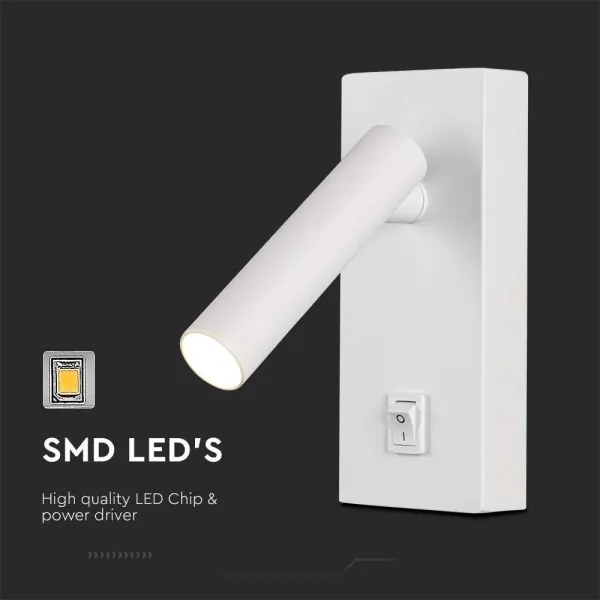 Spot LED de perete LED/2W/230V 3000K alb
