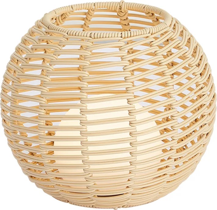 Lampă de masă de exterior Bej 25cm Inclusiv LED Reîncărcabilă cu USB-C IP44 - Oli