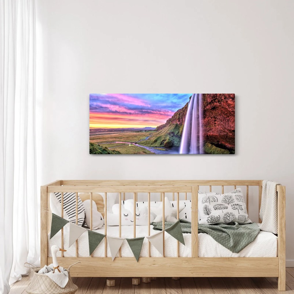 Tablou - Cascada Seljalandsfoss (120x50 cm)
