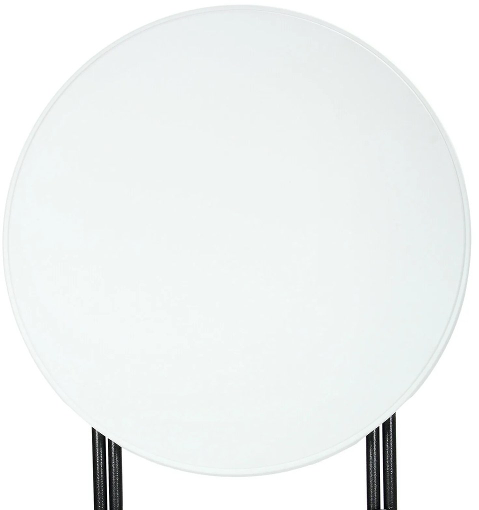 Casaria Masă de petrecere din plastic LYDA, Ø72x110cm, alb