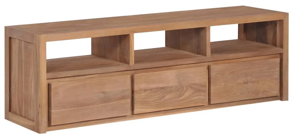 246950 vidaXL Comodă TV, 120 x 30 x 40 cm, lemn de tec cu finisaj natural
