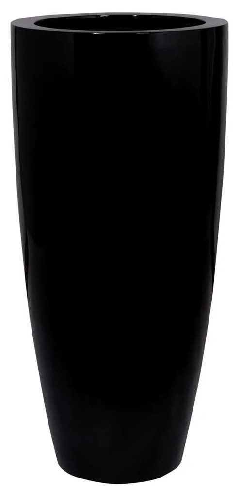 Ghiveci Dax, culoare negru, dimensiuni multiple - PotteryPots Mărime: XL - v. 100 cm, ⌀ 47 cm