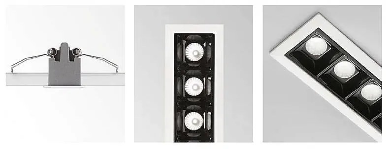 Corp incastrabil cu 2 spoturi LED LIKA FI TRIM 06W 3000K