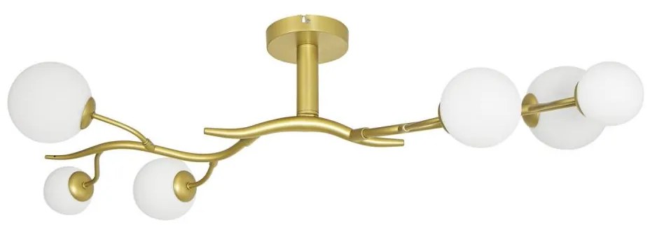 Lustră LED aplicată Brilagi MISTEL 6xG9/3W/230V auriu/alb