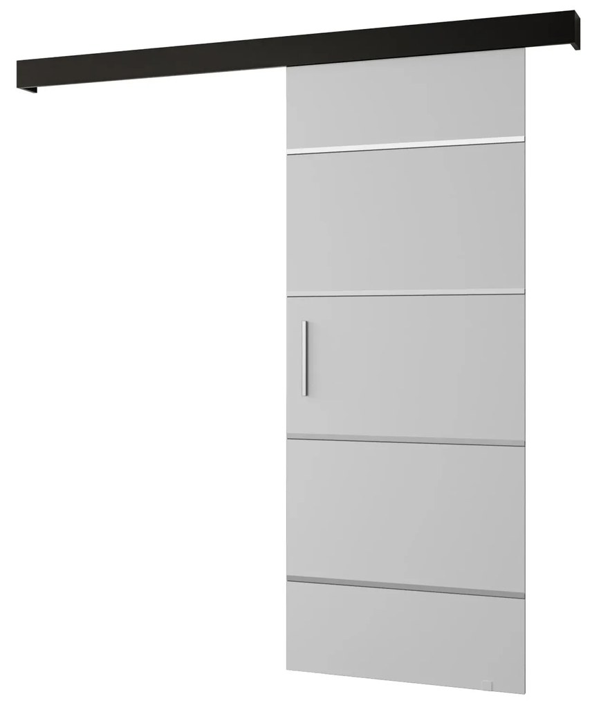 Uși culisante 70 cm Slavdro 4 (alb mat + negru mat). 1108747